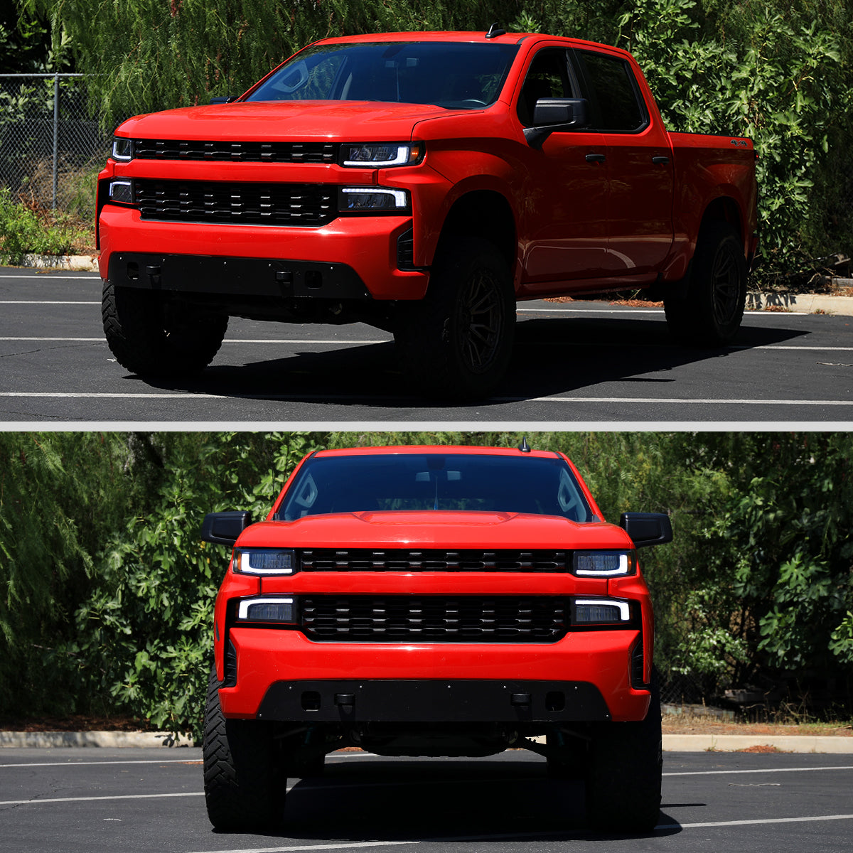 Spec-D 20 Silverado Pro Turn black headlights