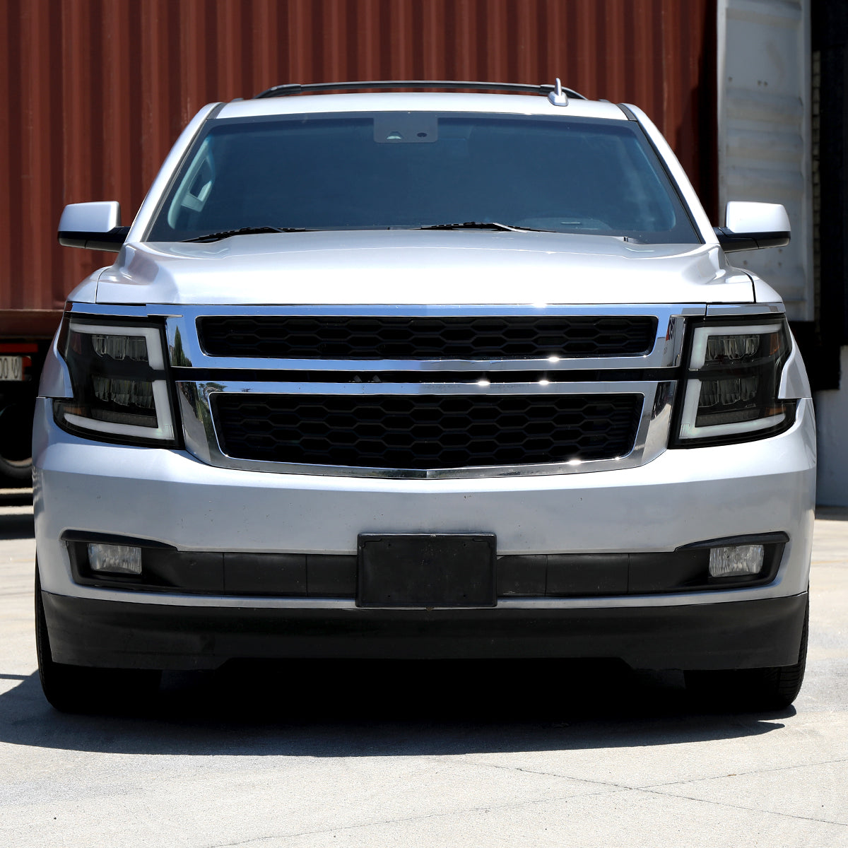 Spec-D 19 Chevy Tahoe Suburban SEQ LED black headlights