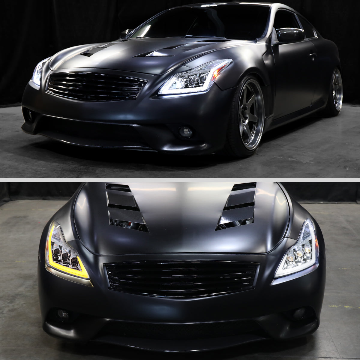 Spec-D 12 G37 Q60 2DR Triple headlights