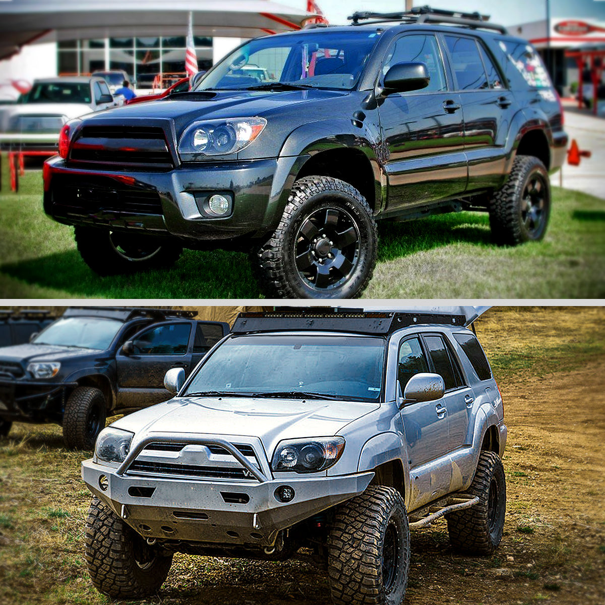 Spec-D 06 Toyota 4Runner SR5 Ltd black headlights