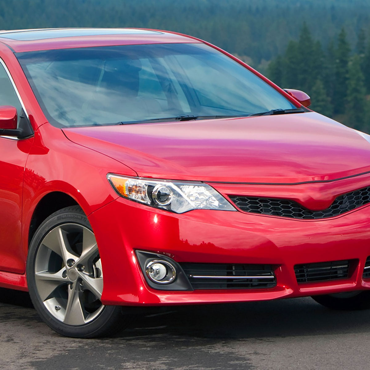 Spec-D 13 Camry Pro Amber Reflector black passenger-side headlights