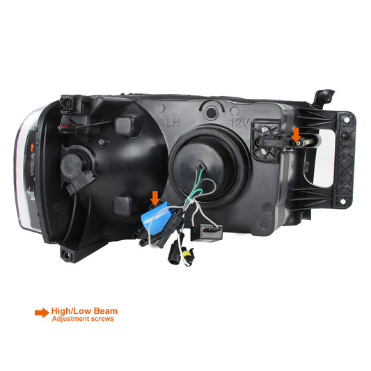 2002-2005 Ram 1500 2500 3500 Projector Spec-D Headlights Chrome