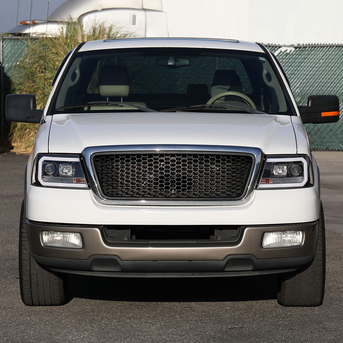 Spec-D 08 Ford F-150 Lincoln Mark black headlights