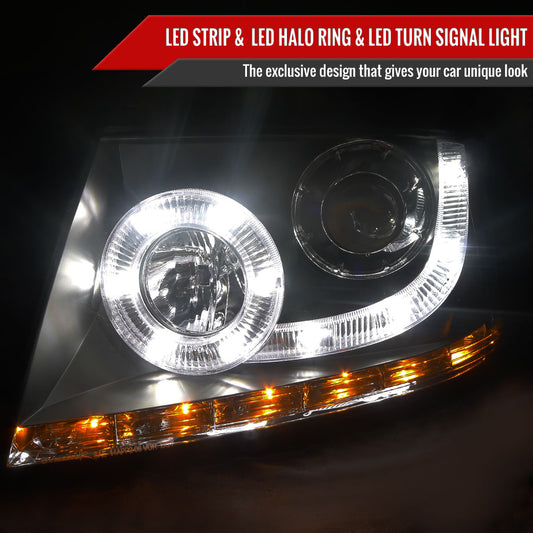 2005 F-150 Lincoln Mark LT Spec-D black aftermarket headlights