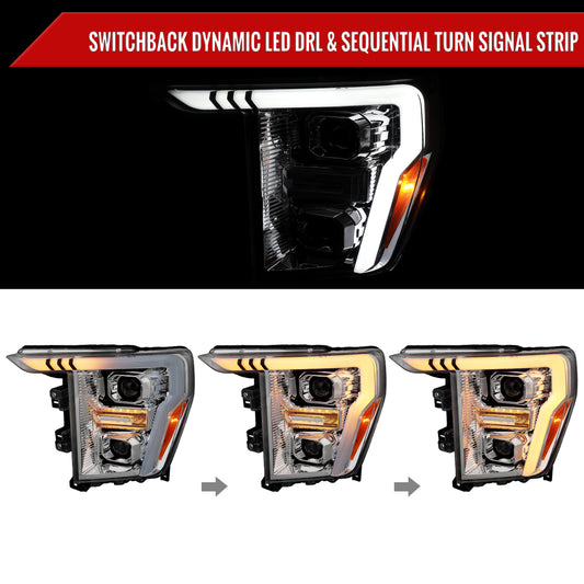 2022 Ford F-150 Spec-D chrome aftermarket headlights