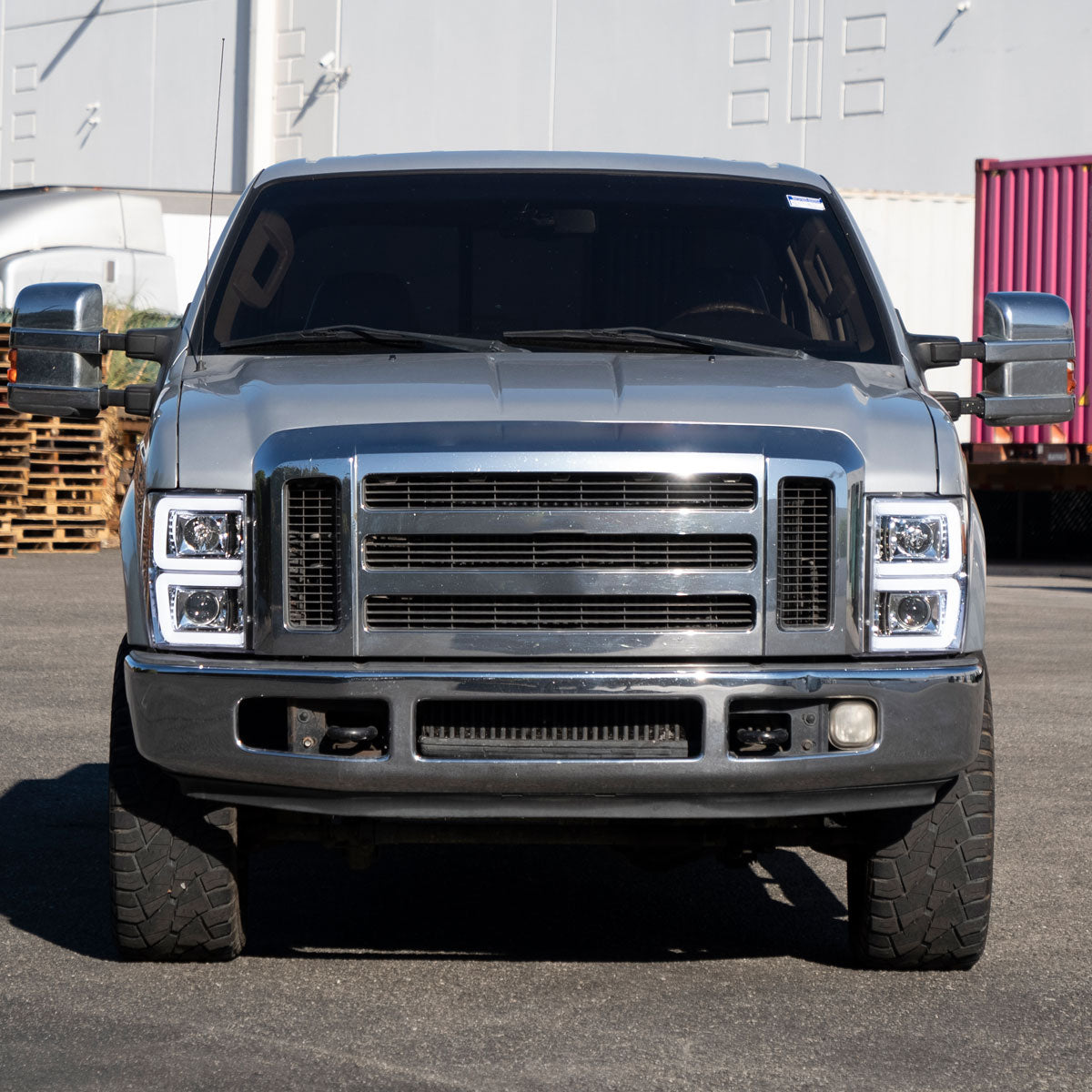 Spec-D 09 F-250 F-350 F-450 F-550 chrome headlights