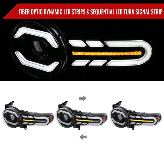 2008 Toyota FJ Cruiser Spec-D black aftermarket headlights