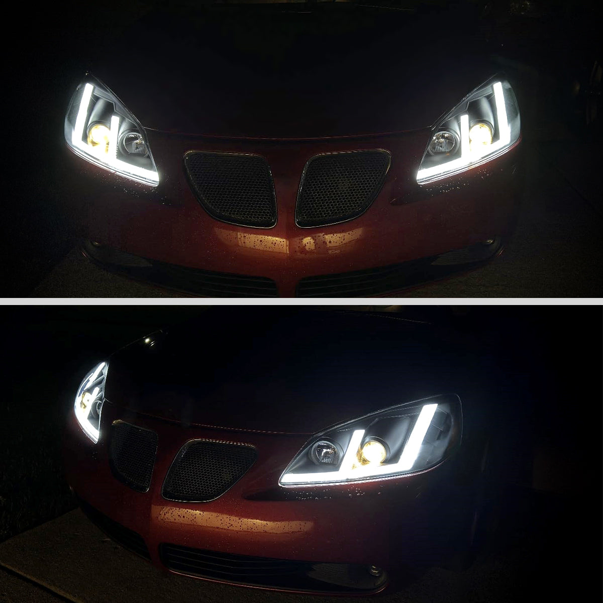 Spec-D 09 Pontiac G6 Pro OE black headlights