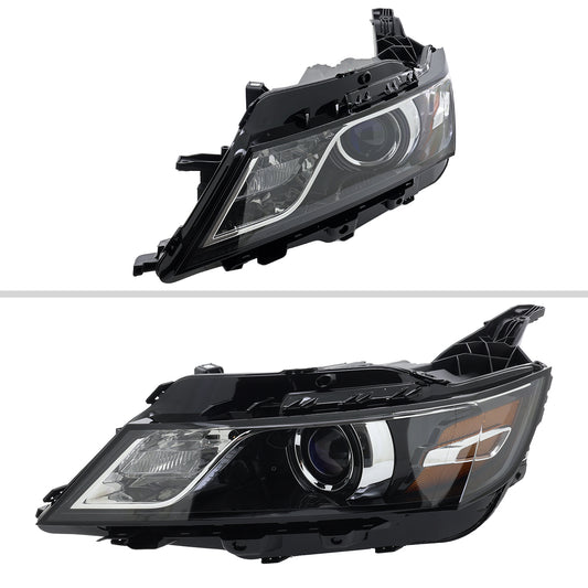 2015 Impala OE Projector Spec-D jet black driver-side aftermarket headlights