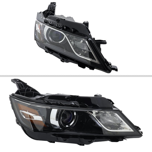 2015 Impala OE Pro - Spec-D jet black passenger-side aftermarket headlights
