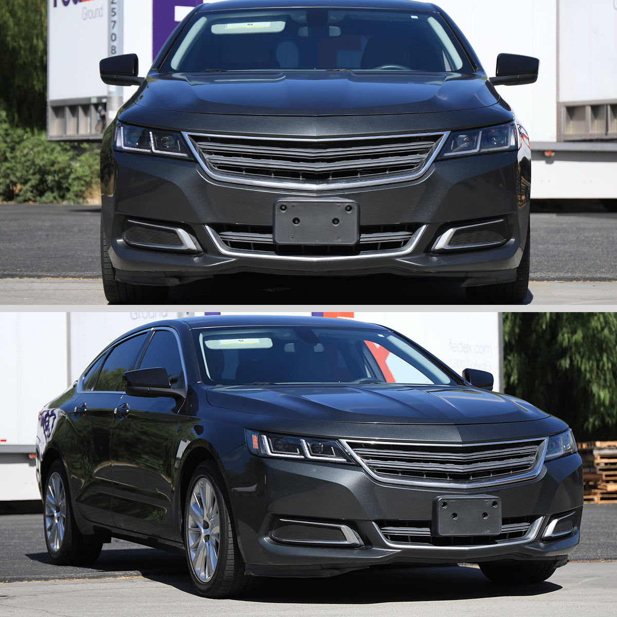 Spec-D 18 Chevy Impala Full black sequential LED headlights