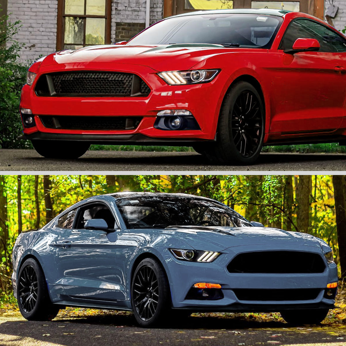 Spec-D 16 Ford Mustang HID Xenon black sequential Headlights