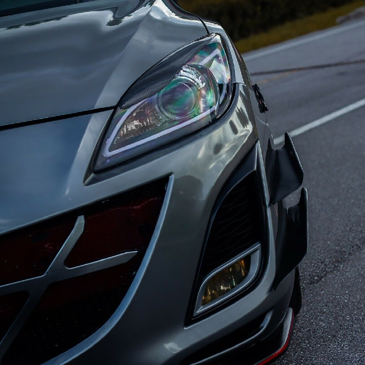 Spec-D 10 Mazda LED Strip black headlights