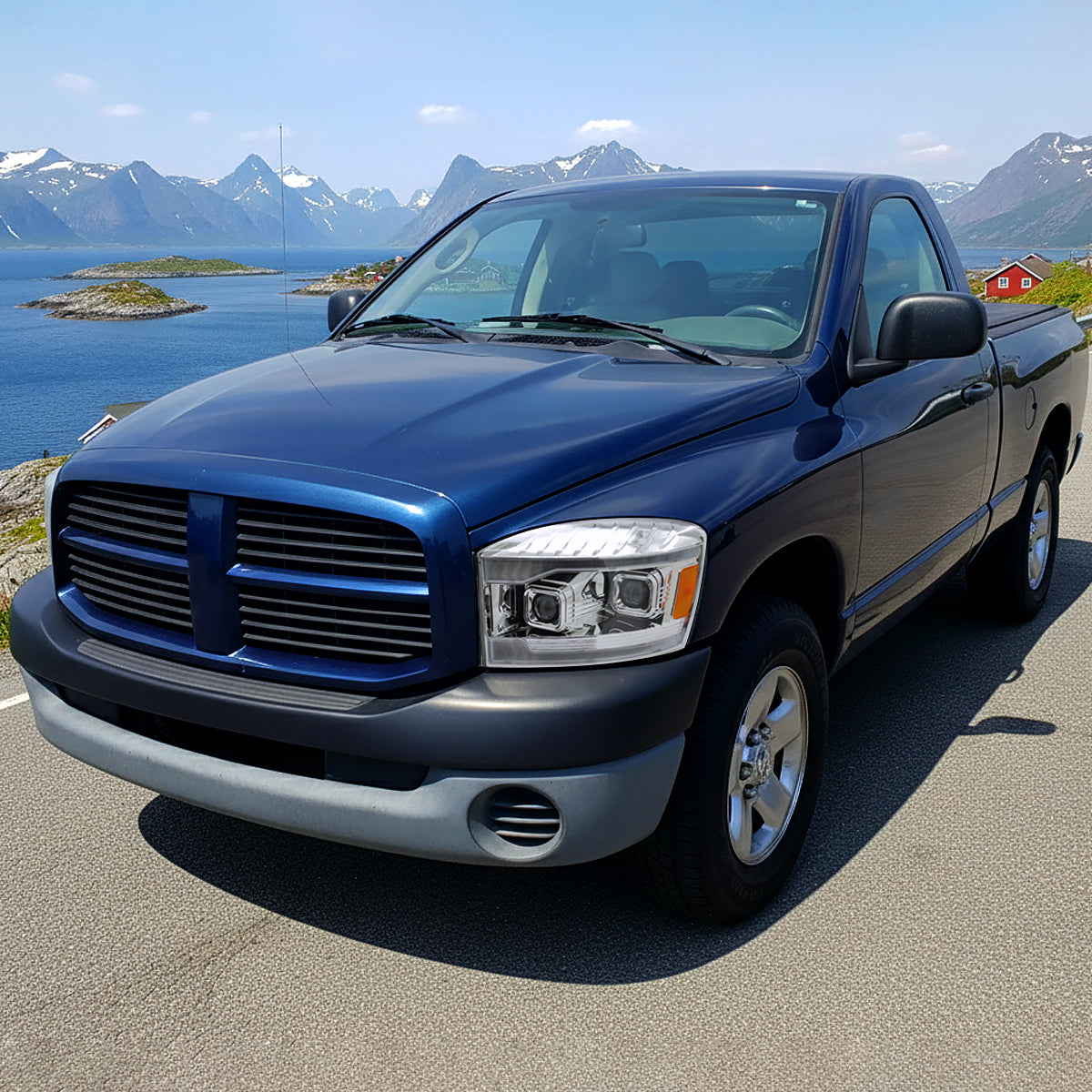 Restore aggressive front end on 2006-2009 Ram with Spec-D smoked projectors