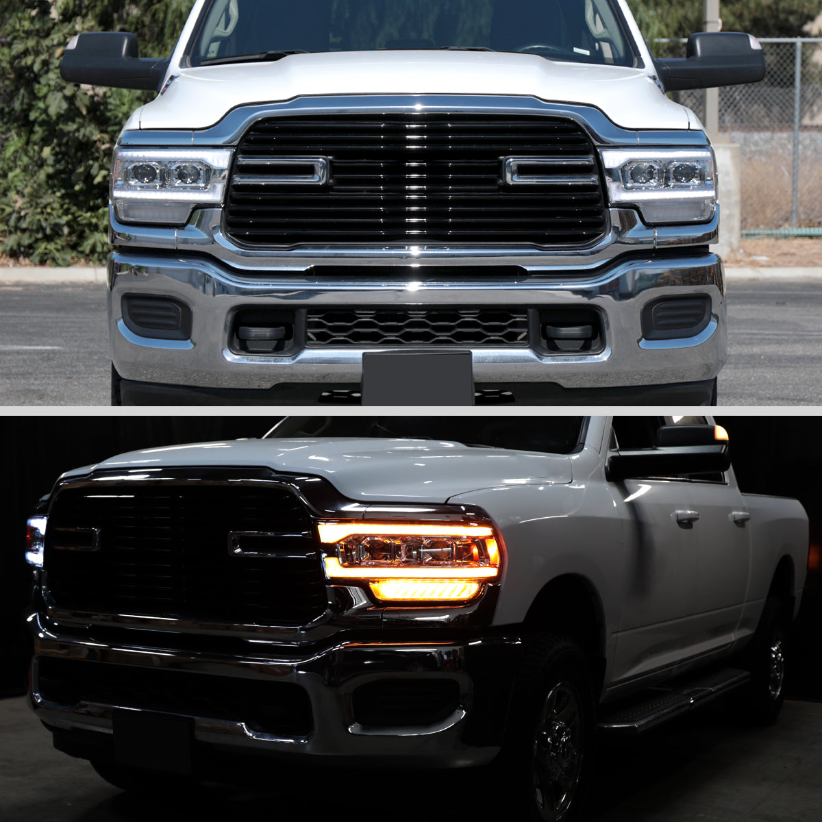 Spec-D 23 Ram chrome headlights