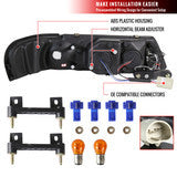 1995-1999 Nissan Sentra Halo Projector Spec-D Headlights Black