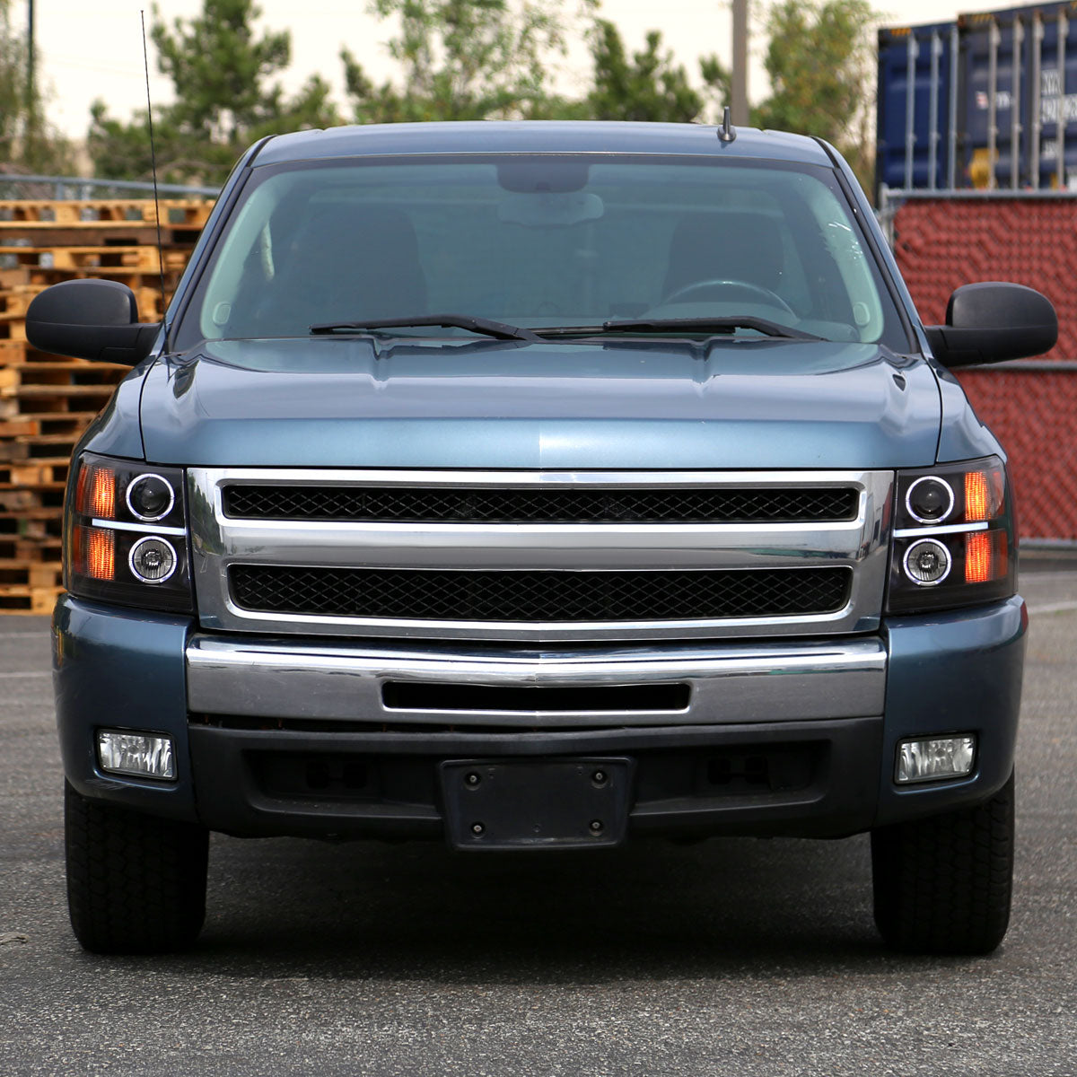 Spec-D 11 Silverado Dual Blk smoked headlights