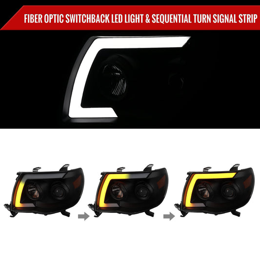 2006 Tacoma Blk Spec-D smoked aftermarket headlights