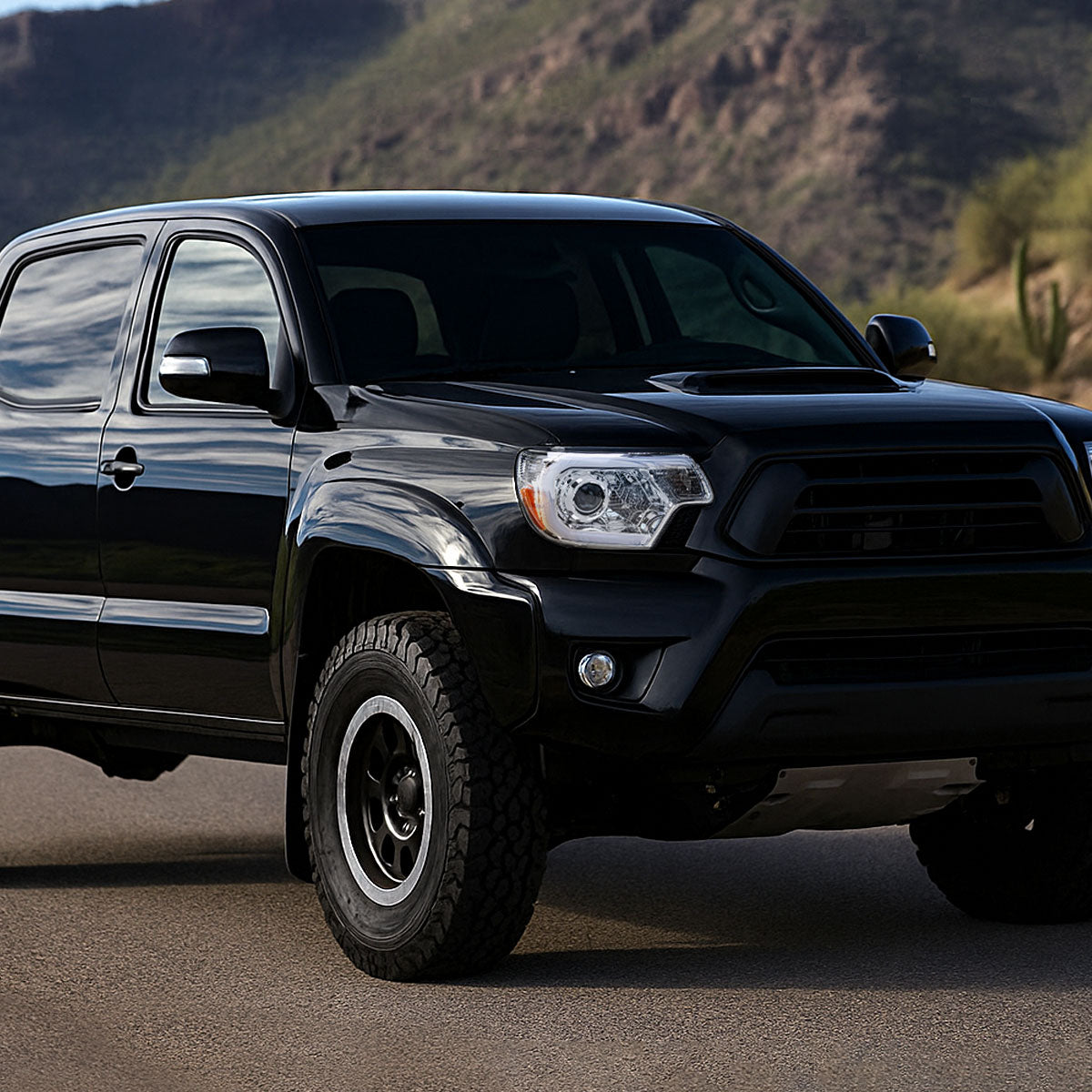 Spec-D 12 Tacoma Projector chrome headlights