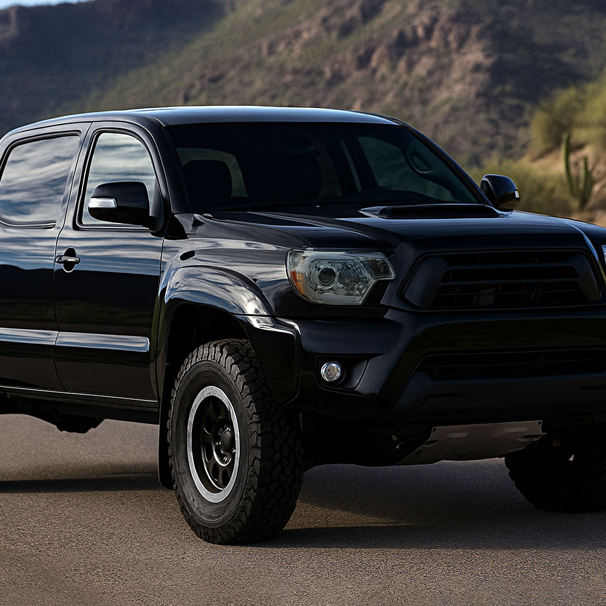 Spec-D 12 Tacoma C-Bar LED Chrome smoked headlights