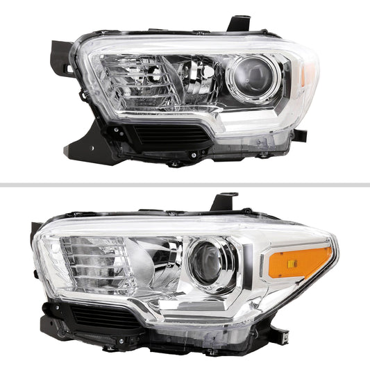 2017 Tacoma Driver Spec-D chrome driver-side aftermarket headlights