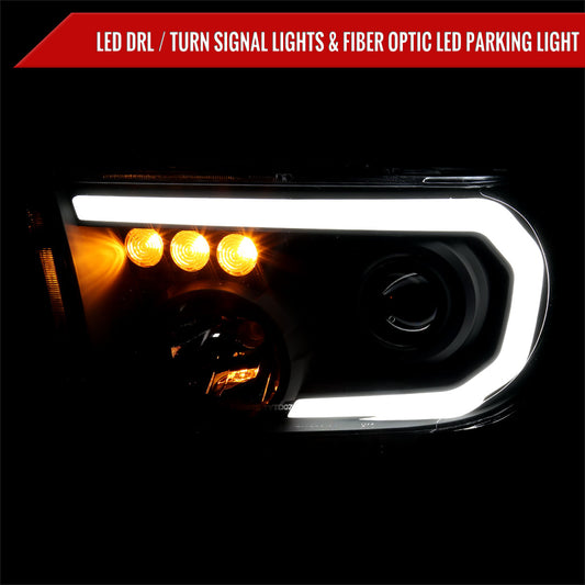 2008 Tundra Sequoia Retro Spec-D black aftermarket headlights