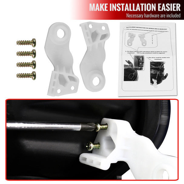 Spe-D 2004-2005 Impreza Projector Black Spec-D Headlights smoke Lens