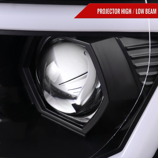 2007 Subaru Impreza WRX STI Spec-D black aftermarket headlights