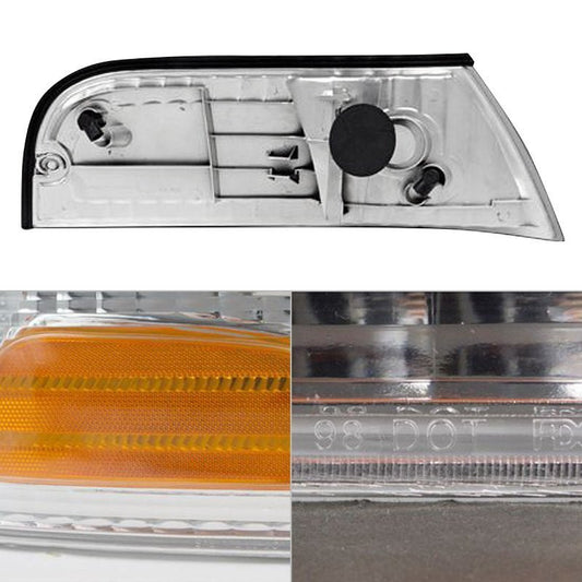 1998-2011 Ford Crown Victoria Spec-D Headlights Corner Lights Chrome