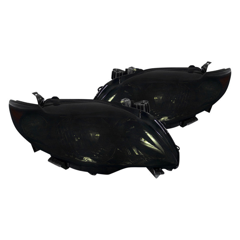 Spec-D 09-10 Toyota Corolla Smoked Headlights