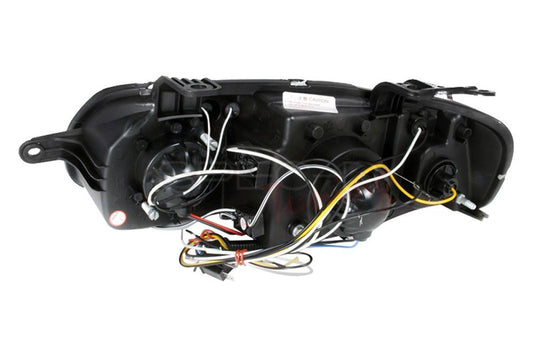 2004-2008 Chevy Aveo Halo Projector Spec-D Headlights Black