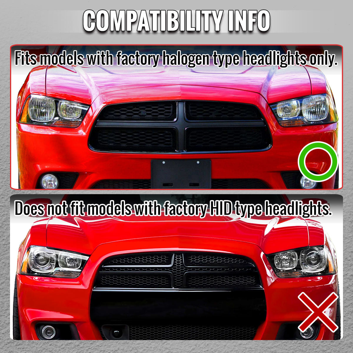 Spec-D 2012-2013 Charger headlights chrome clear with sequential LED turn signal