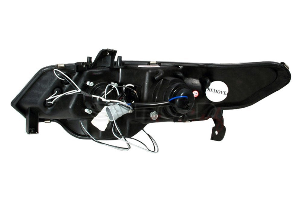 2006-2008 Honda Civic 2dr Halo Projector Spec-D Headlights Chrome