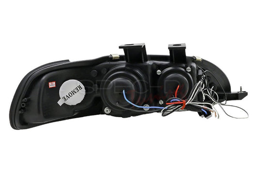 1992-1995 Honda Civic 2/3dr Halo Projector Spec-D Headlights Chrome