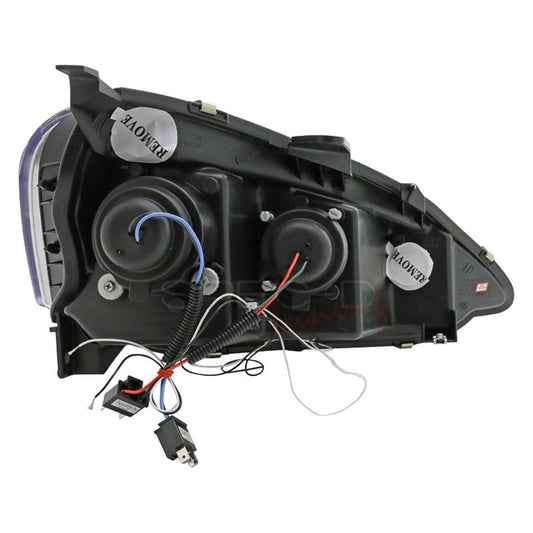 2002-2004 Acura RSX Halo Projector Spec-D Headlights Chrome
