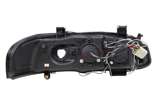 2000-2003 Nissan Sentra Halo Projector Spec-D Headlights Black