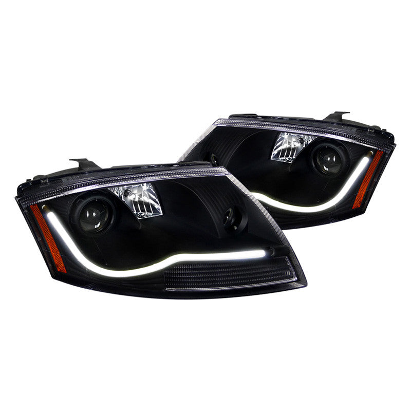 Spec-D 99-06 Audi TT Projector Black Headlights Amber Reflectors