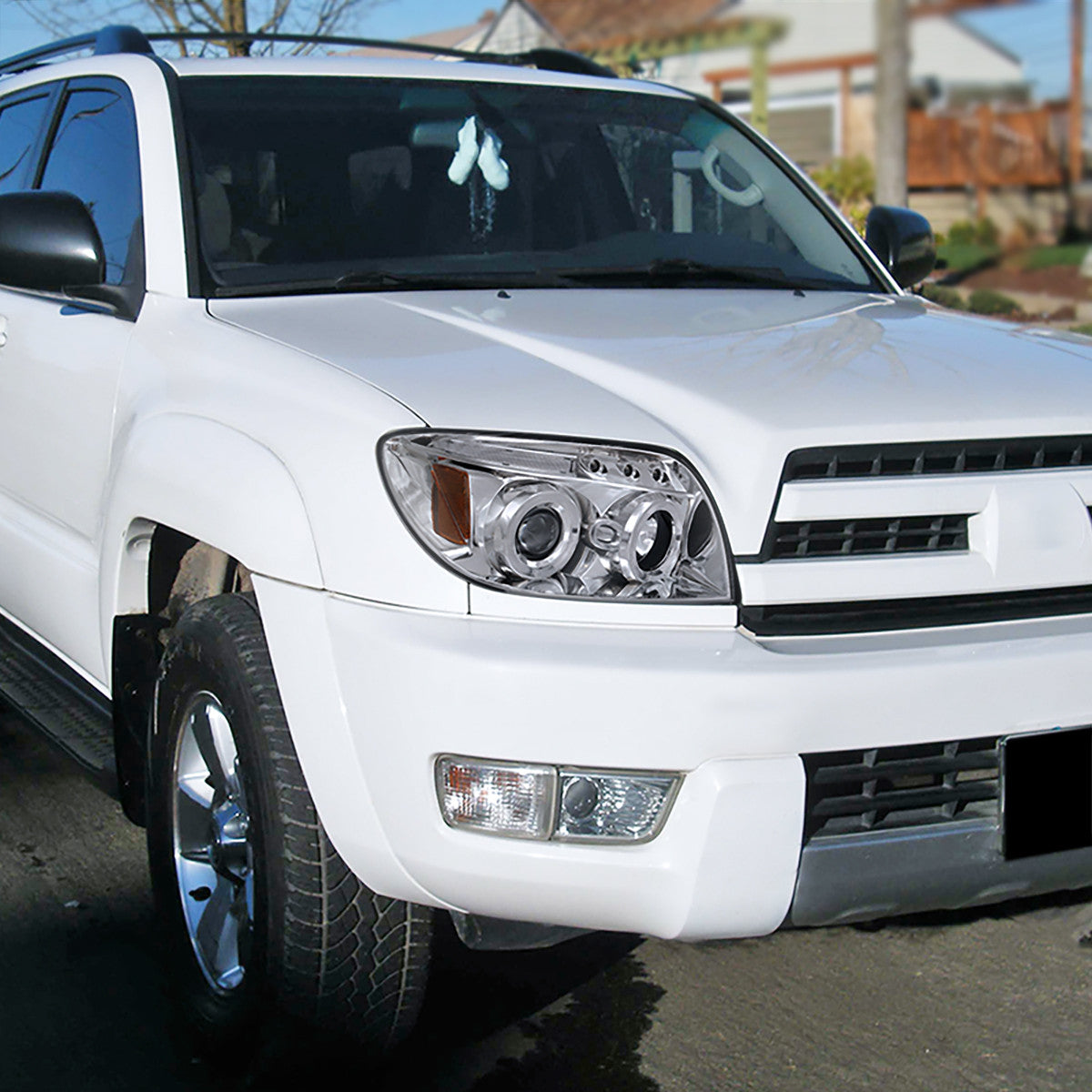 Spe-D 2003-2005 4Runner Dual Halo Projector Spec-D Headlights Chrome