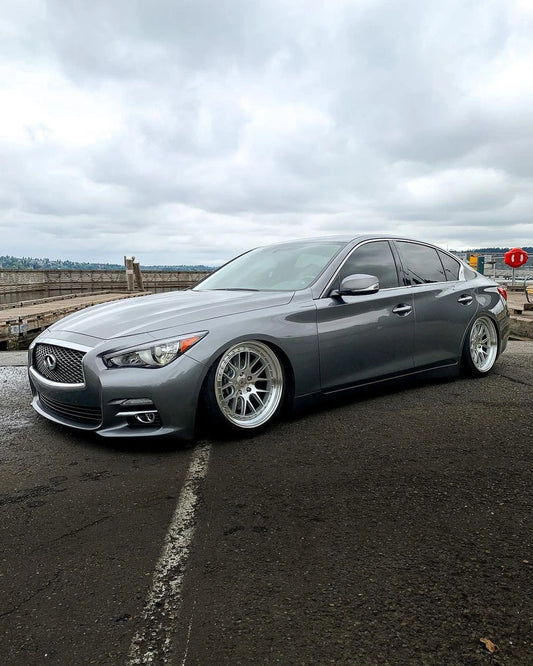 Aodhan DS06 18x8.5 5x114.3 ET35 Machined Silver Deep Dish Wheel