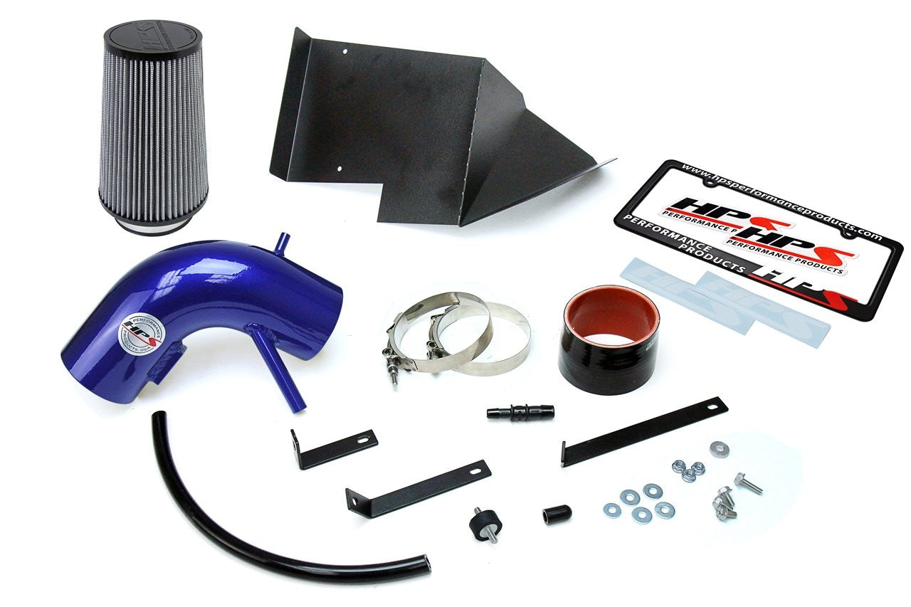 HPS 827-525BL Hyundai Genesis 2013-15 Blue Short Ram Air Intake