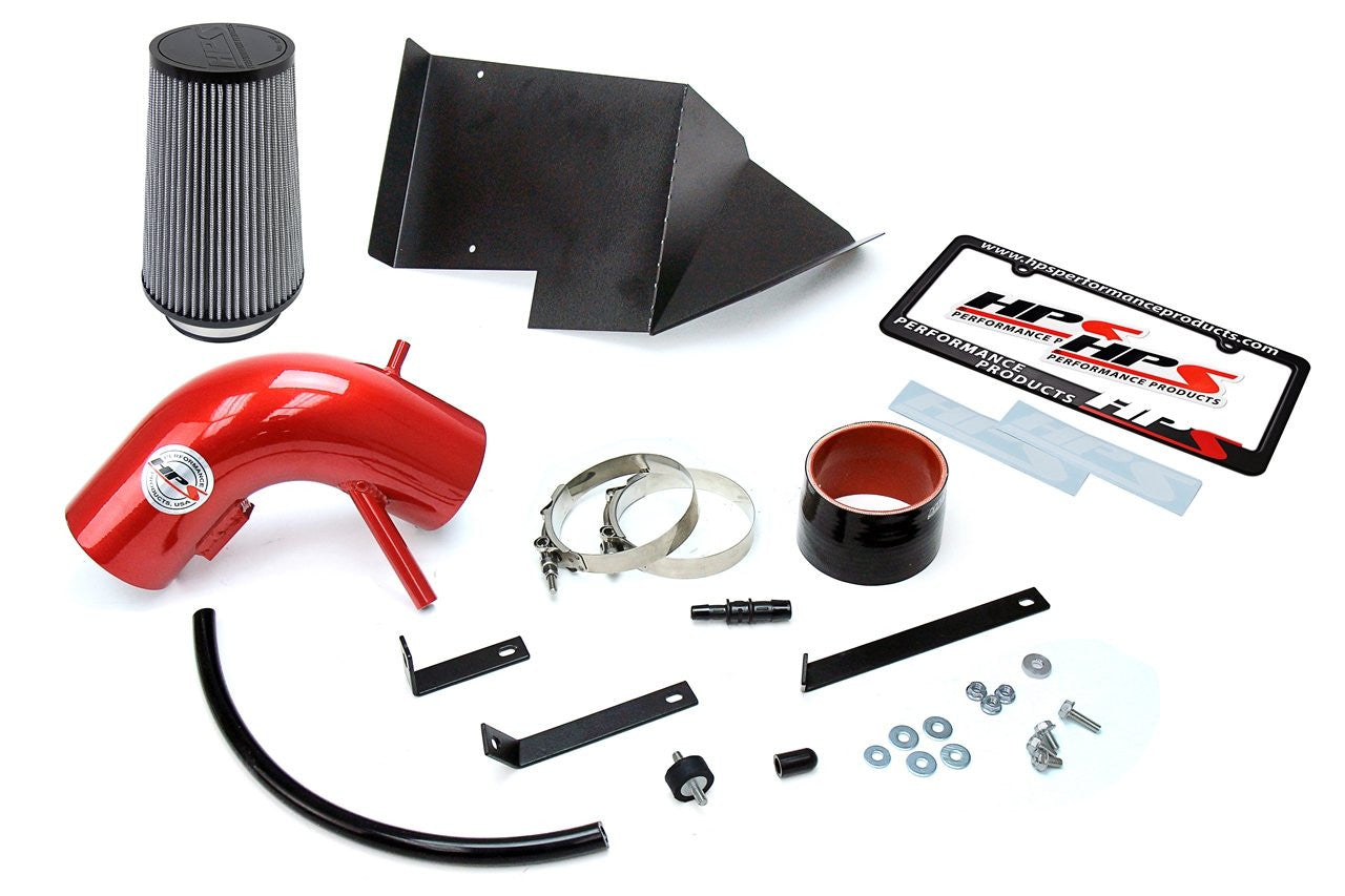 HPS 827-525R Hyundai Genesis 2013-15 Red Short Ram Air Intake