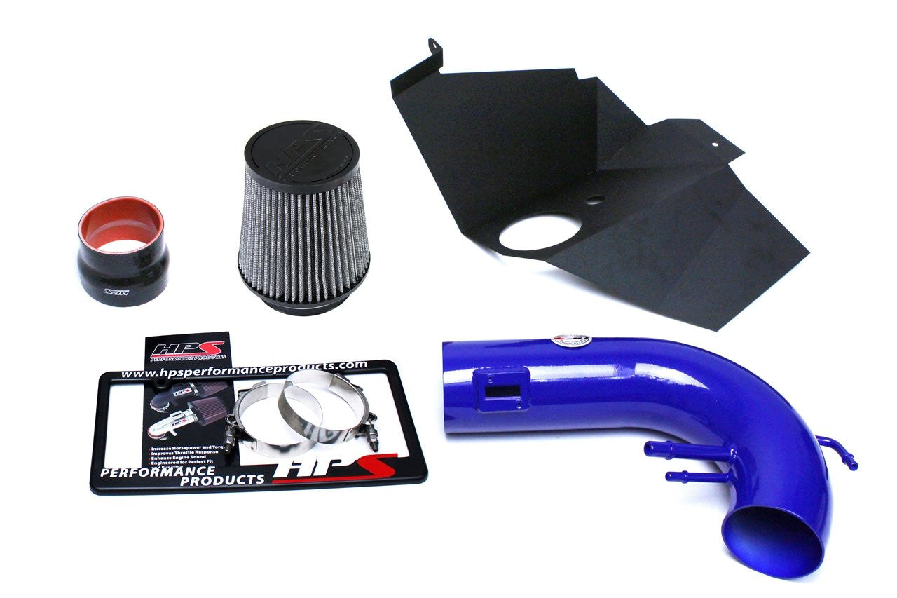 827-556BL Ford Mustang 2015-17 Blue HPS Short Ram Air Intake