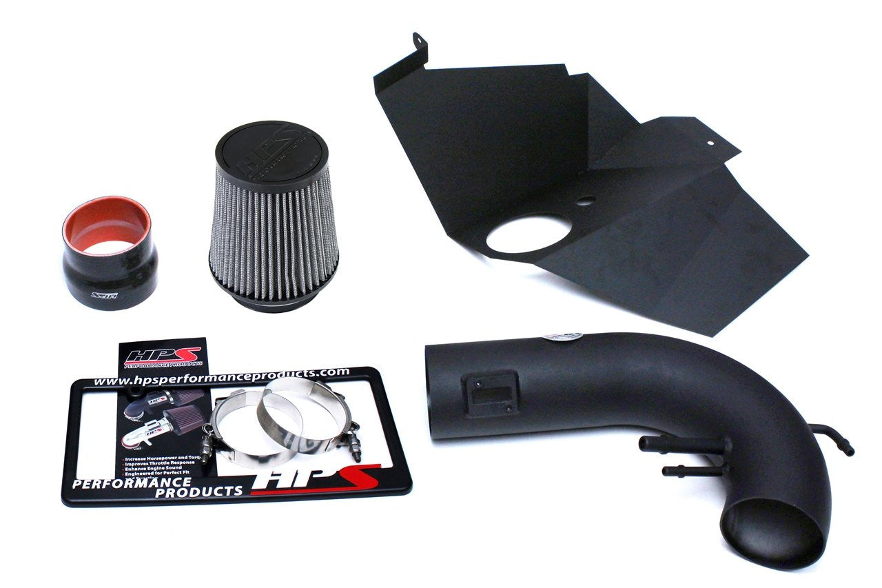 827-556WB Ford Mustang 2015-17 Black HPS Short Ram Air Intake