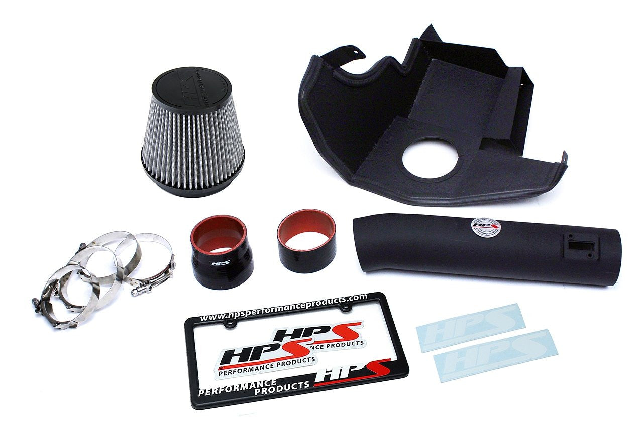 827-561WB Ford Mustang 2011-14 Black HPS Short Ram Air Intake