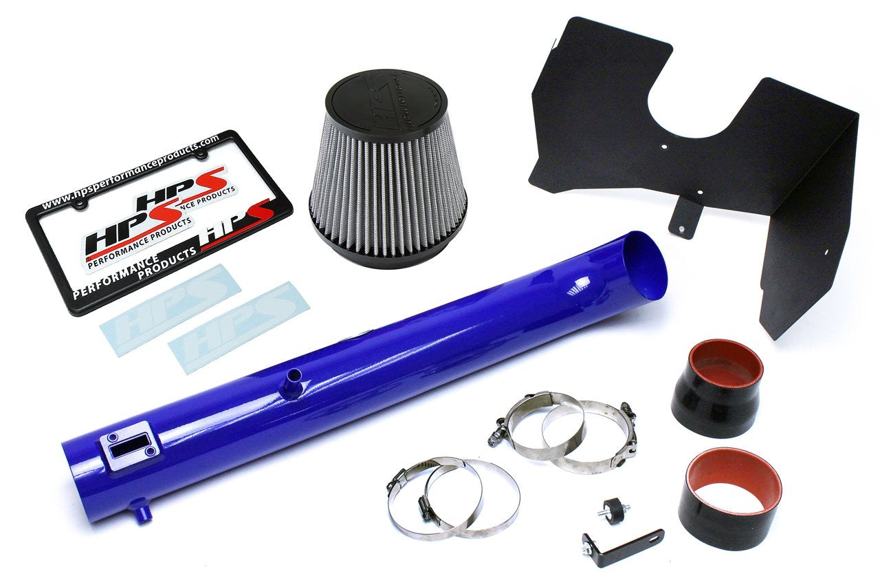 HPS 827-567BL Nissan Frontier 2005-15 Blue Short Ram Air Intake