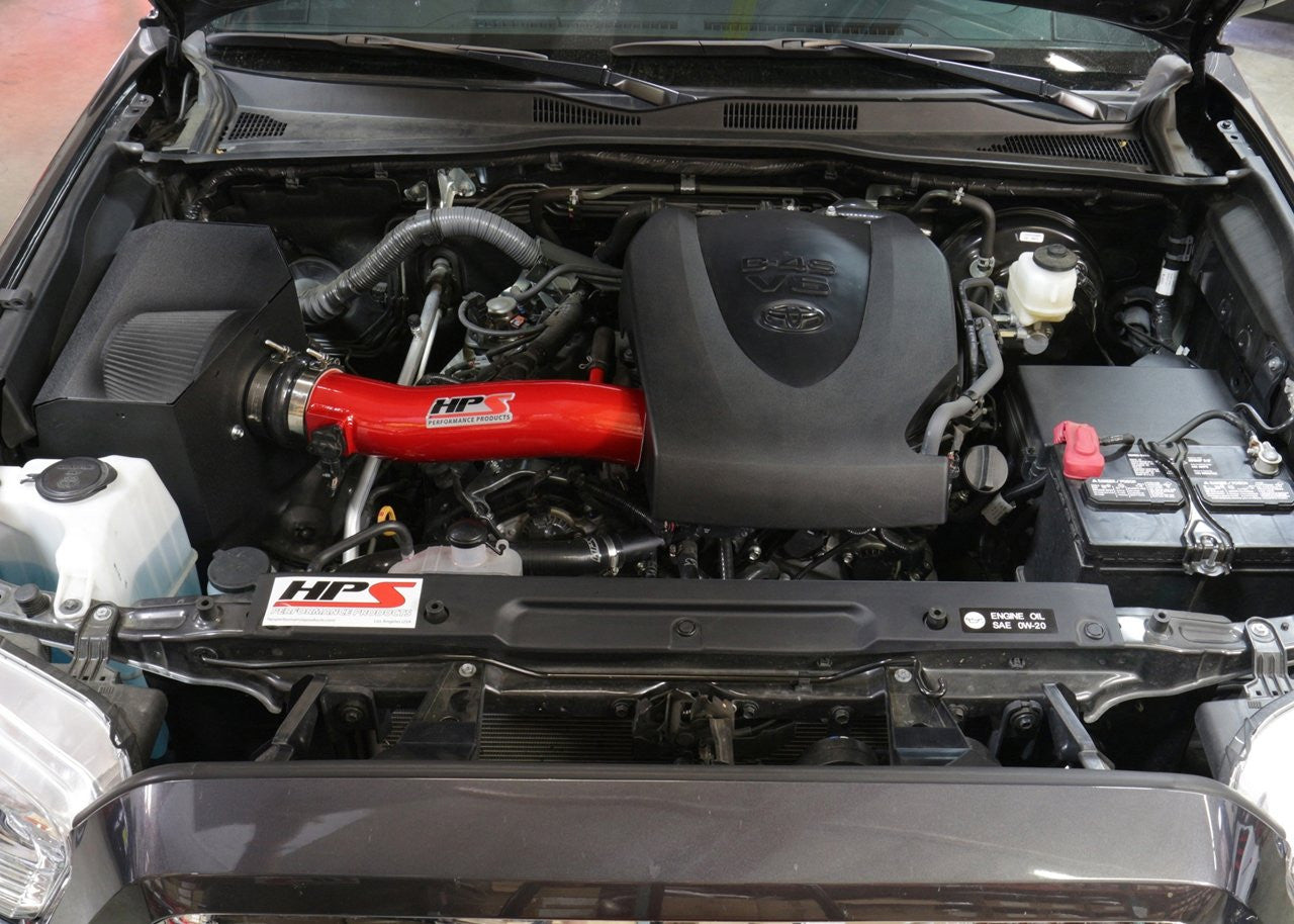 827-595R Toyota Tacoma 2016- Red HPS Short Ram Air Intake