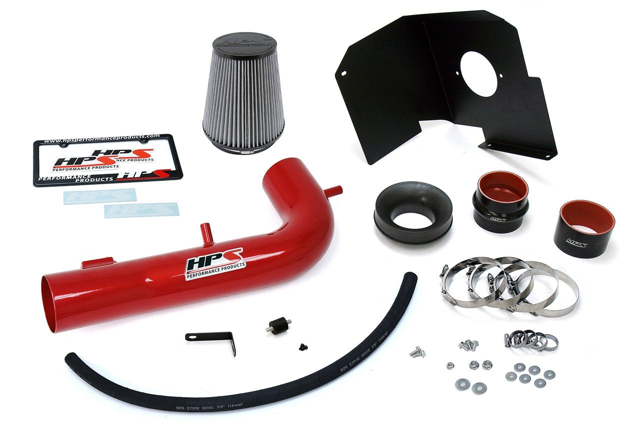827-603R GMC Sierra 1500 2014-18 Red HPS Short Ram Air Intake