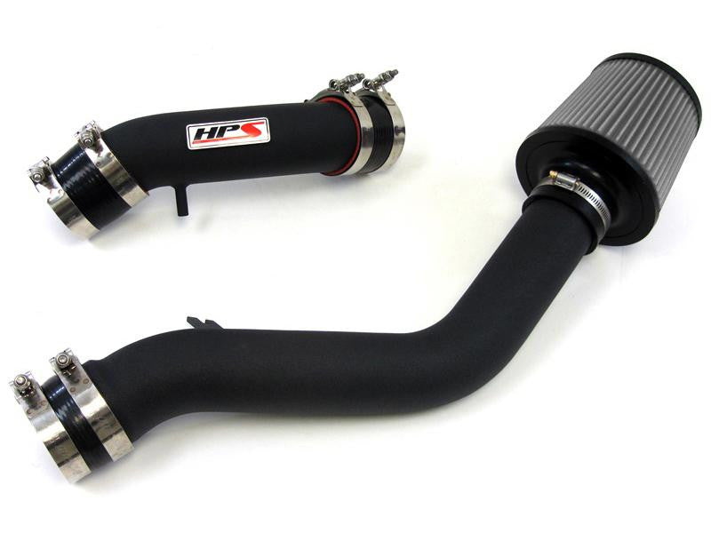 HPS Black Cold Air Intake Kitcool Long Ram CAI High Flow Filter 837-142WB