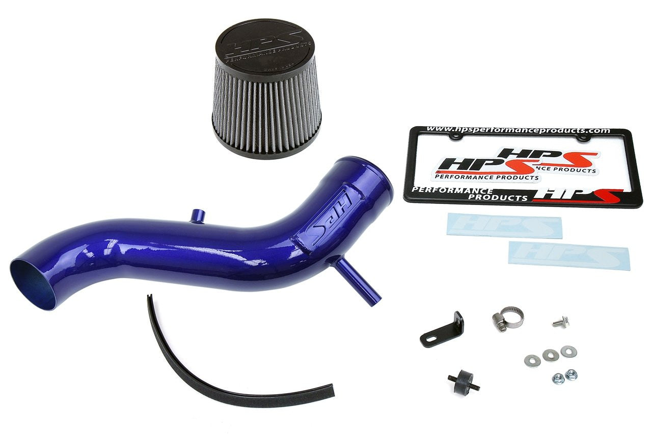 837-571BL Dodge Dart 2013-16 Blue HPS Short Ram Air Intake