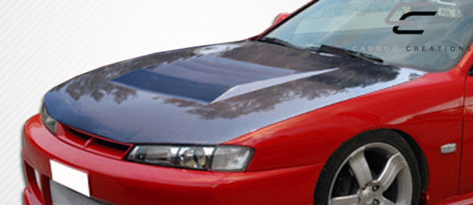 97-98 Nissan 240SX S14 Carbon Fiber D-1 carbon fiber hood